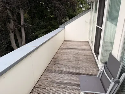 Balkon mit Westausrichtung