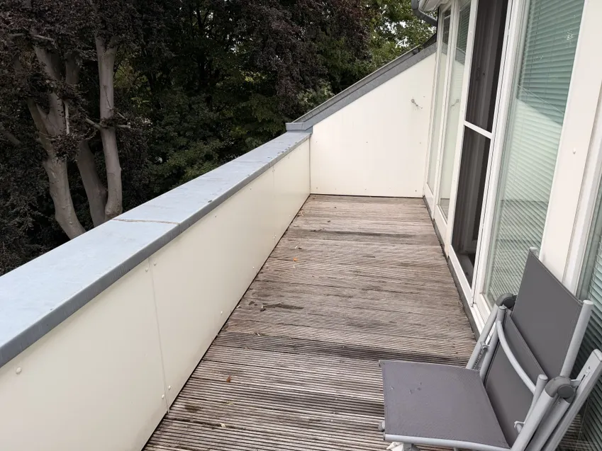 Balkon mit Westausrichtung