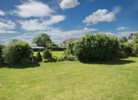 Blick in Garten und Natur