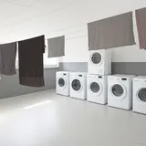 Waschküche im Dachgeschoss