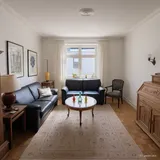 Wohnzimmer mit Blick zum Fenster