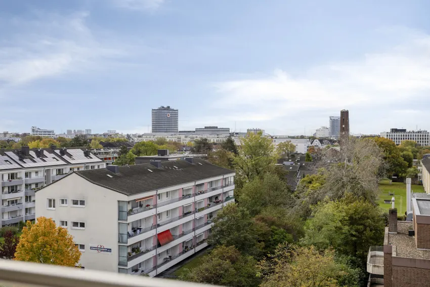 Blick vom Balkon