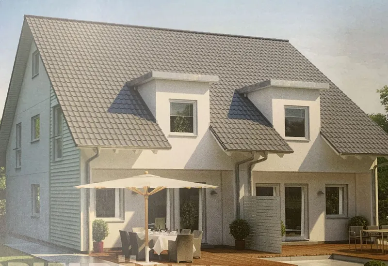 Hausansicht-Wohnbeispiel