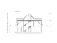 Haus Schnitt mit 2 Gauben