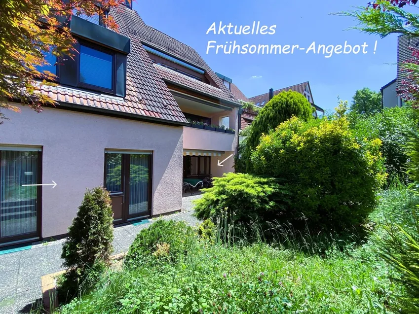 Terrasse u. Gartenanteil ...