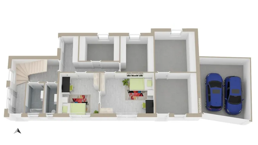 Grundriss - EG-3D