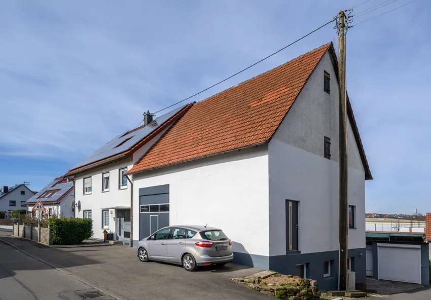 Aussenansicht Zugang Werkstatt EG