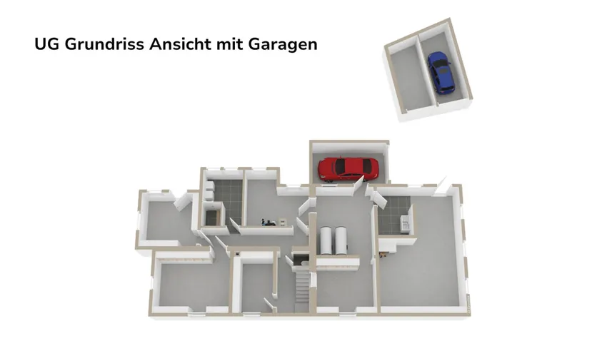 Grundriss UG mit Garagen