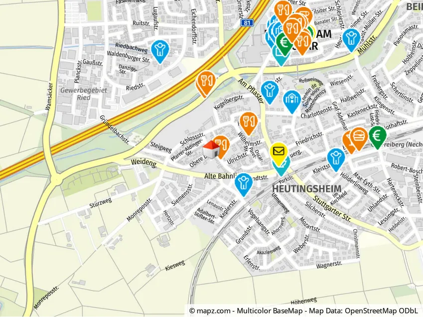 Geolyzer Kartenausschnitt