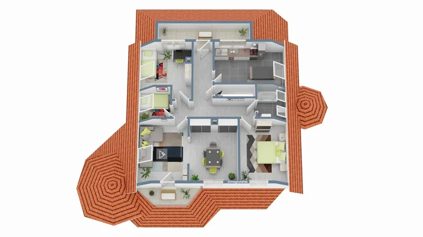 3D-Grundriss - DG