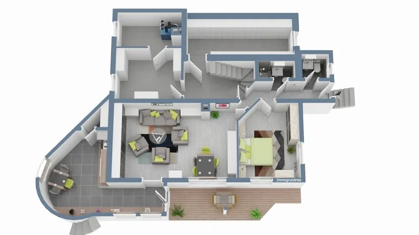 3D-Grundriss - UG