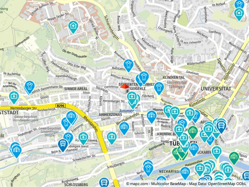 Geolyzer Kartenausschnitt