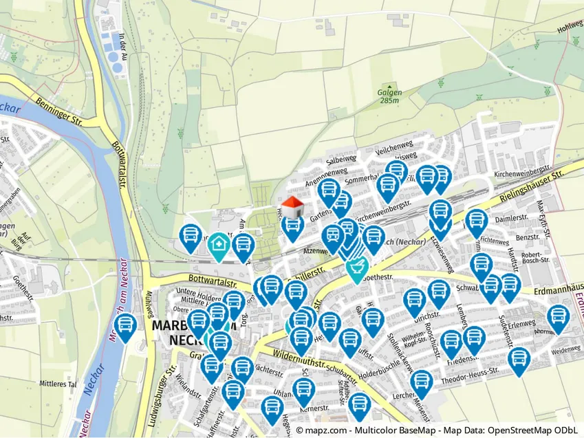 Geolyzer Kartenausschnitt