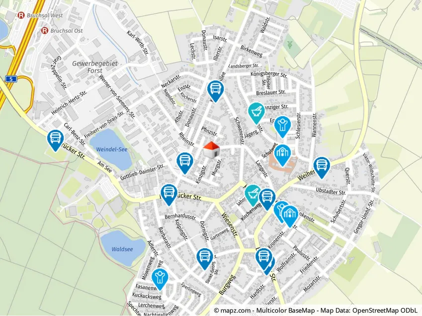 Geolyzer Kartenausschnitt