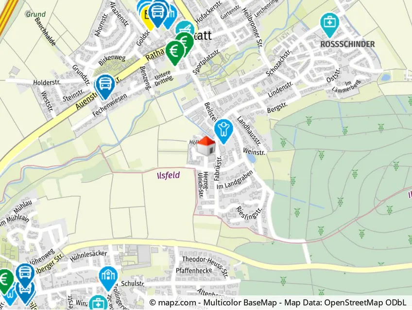 Geolyzer Kartenausschnitt