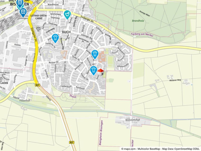 Geolyzer Kartenausschnitt