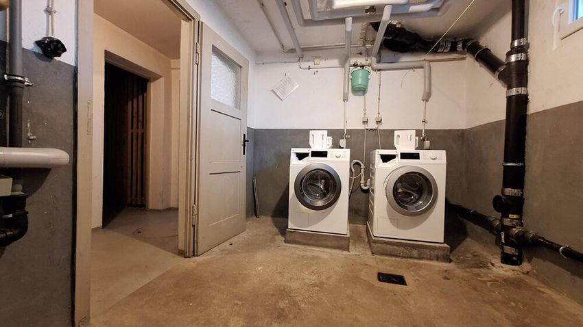 Waschraum inklusive Nutzung einer erstklassigen Miele-Waschmaschine