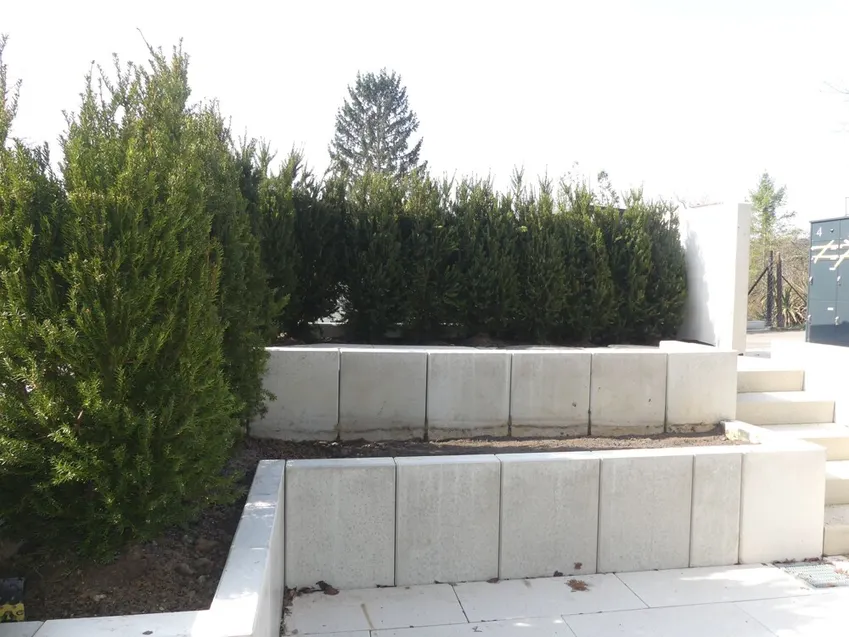 Sonnige, blickgeschütze Terrasse