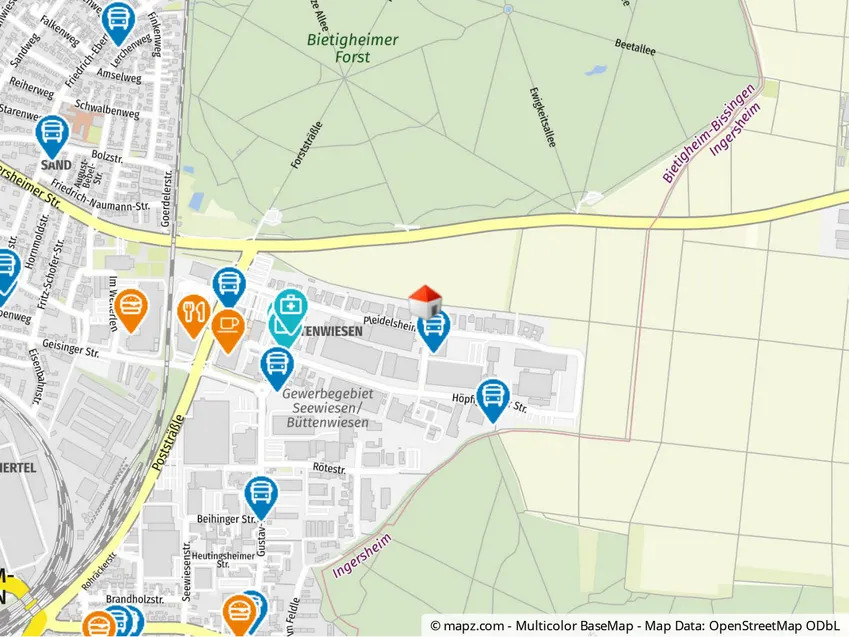 Geolyzer Kartenausschnitt