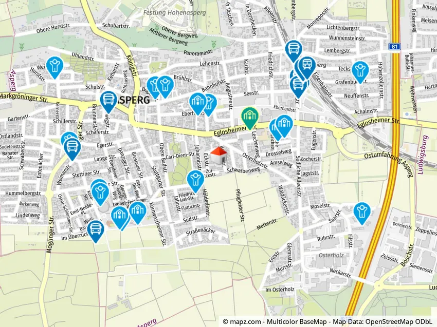 Geolyzer Kartenausschnitt
