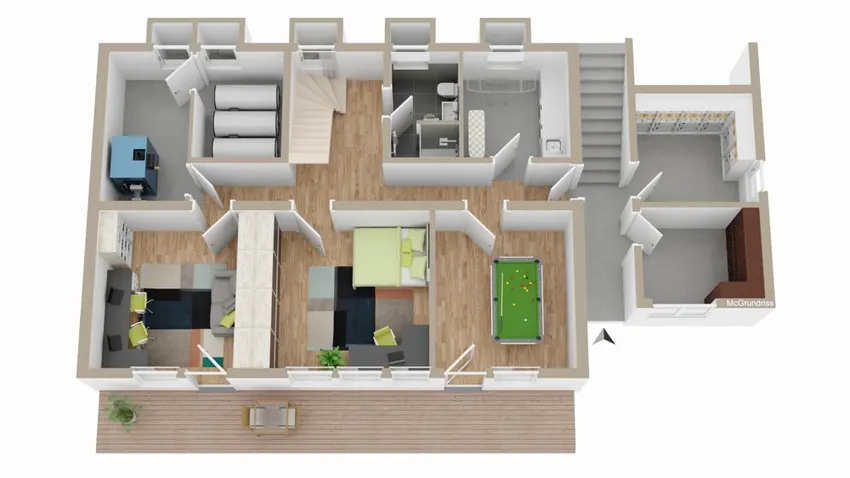 3D-Grundriss - UG