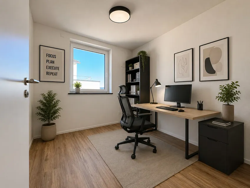 Büro - virtuell möblierte Darstellung
