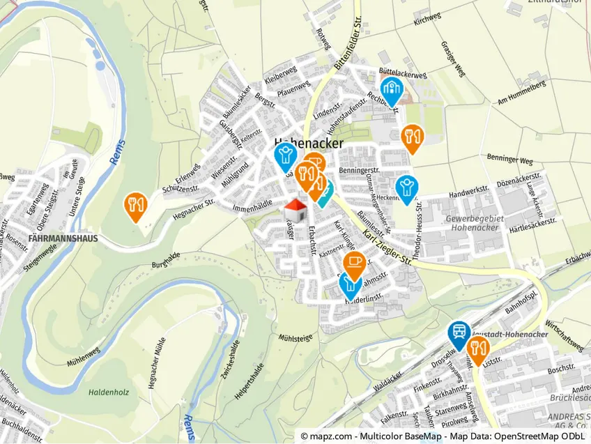 Geolyzer Kartenausschnitt