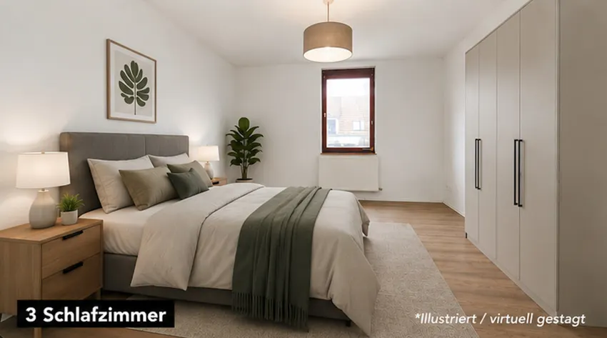Schlafzimmer Virtuell gestagt
