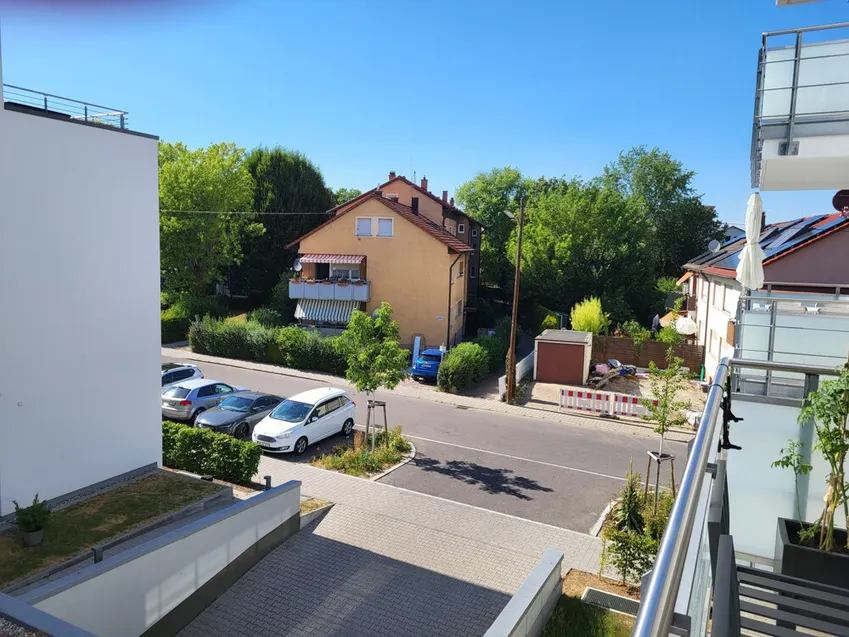 Aussicht vom Balkon