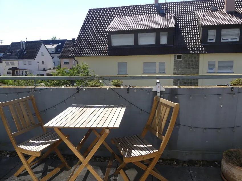 sonniger Balkon