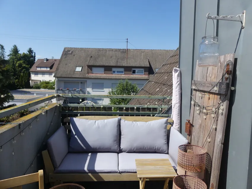 sonniger Balkon