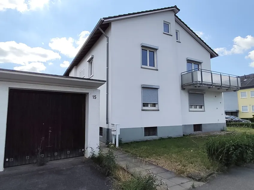 Westansicht mit Garage
