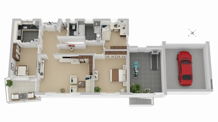 3 D Grundriss EG