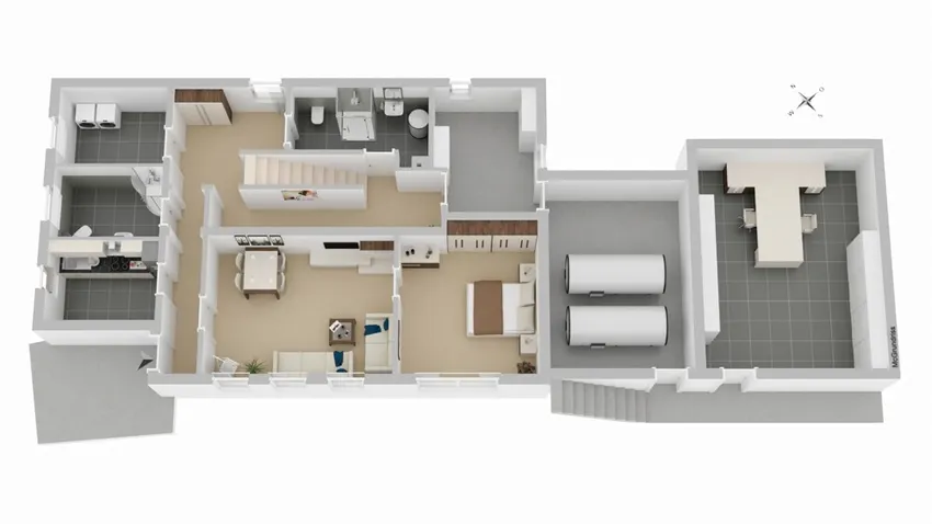 3 D Grundriss UG