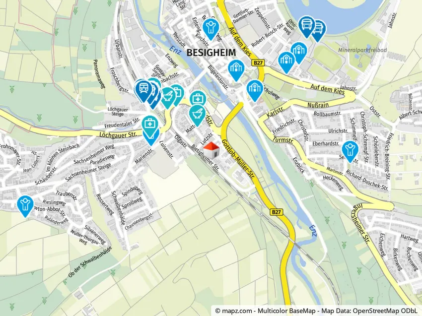 Geolyzer Kartenausschnitt