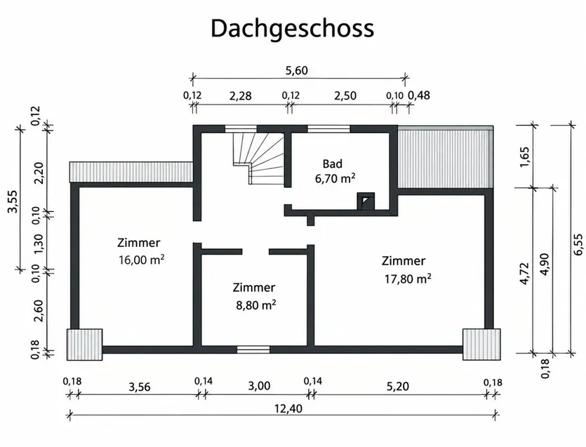 Raumaufteilung DG