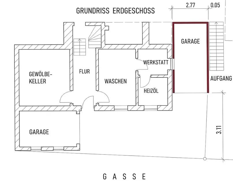 Raumaufteilung EG