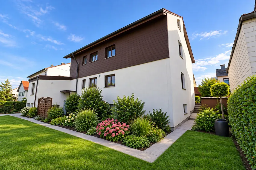 Garten hinter dem Haus zu OG-Wohnung