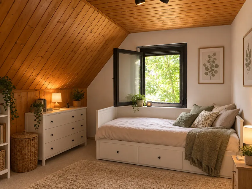 OG: Schlafzimmer bearbeitet mit KI