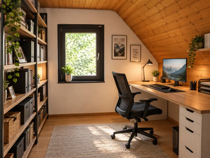OG: Kind/Büro bearbeitet mit KI