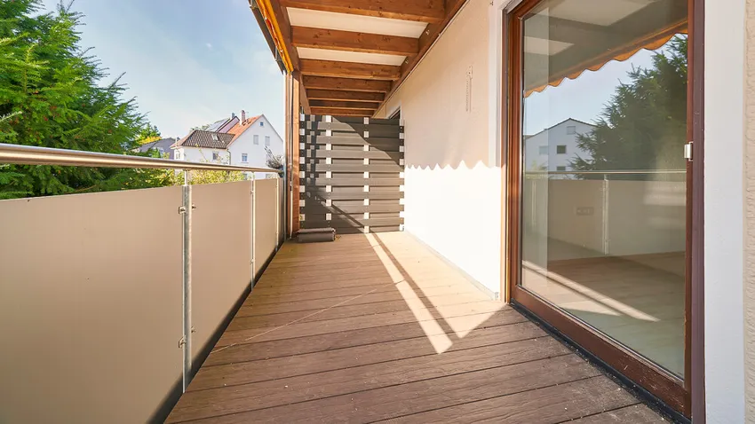 Balkon für gemütliche Stunden im Freien