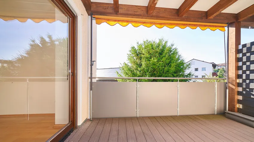 Balkon mit herrlicher Aussicht
