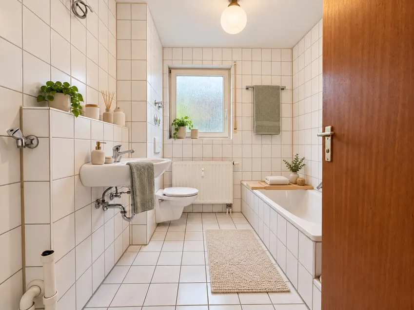 Badezimmer_mit KI virtuell eingerichtet
