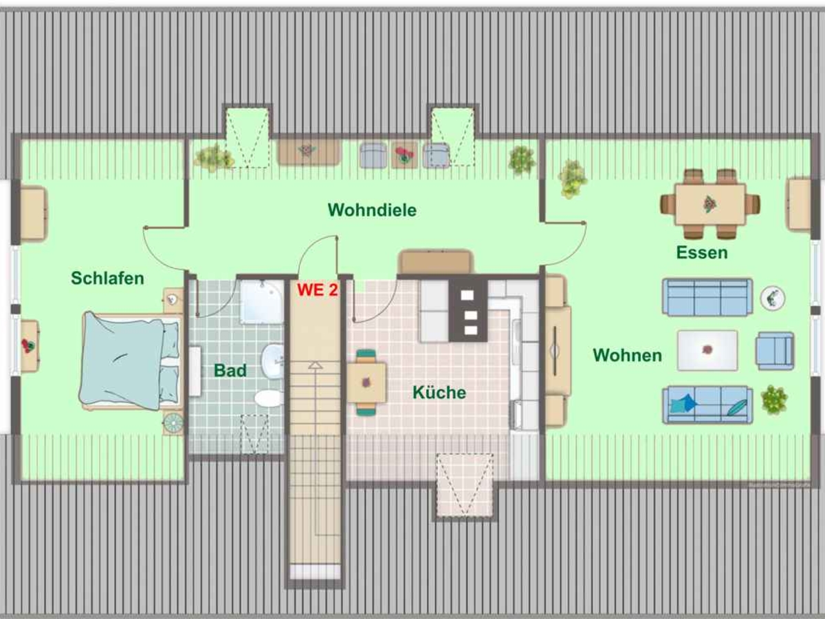 Obergeschoss - Einlieger ca. 71 m²