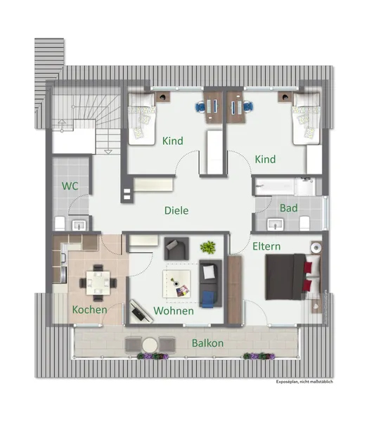 Grundriss Obergeschoss