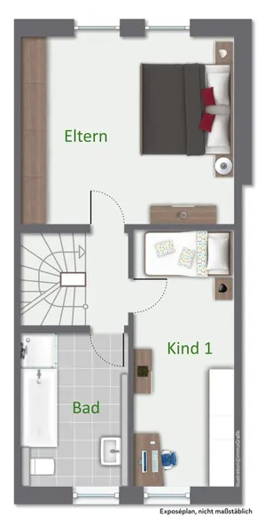 Grundriss 1. Obergeschoss