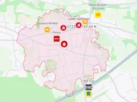 Lageplan (rot 10 Min zu Fuß)