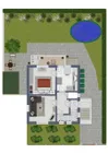 Grundriss im Erdgeschoss  und  Garten