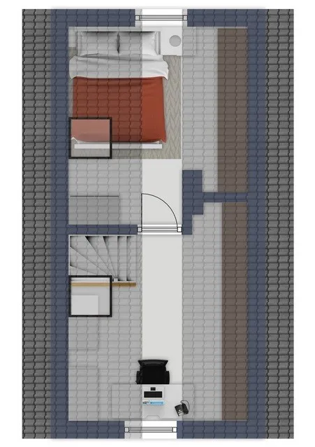 Grundriss im Dachgeschoss
