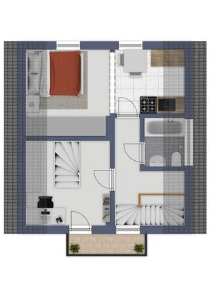 Grundriss im Obergeschoss